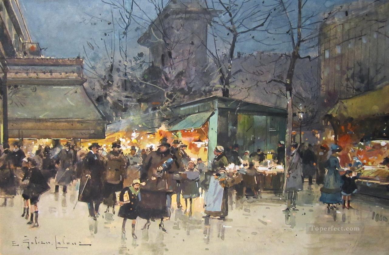 Grand Boulevards Eugene Galien Paris Oil Paintings